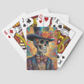 Dia de los Muertos Dapper Skeleton Spielkarten (Rückseite)