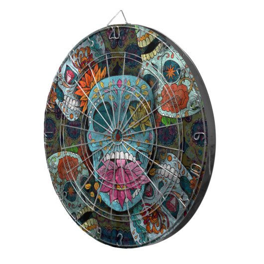 Dia De Los Muertos Dartscheibe (Vorderseite rechts)