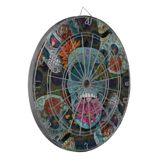 Dia De Los Muertos Dartscheibe (Vorderseite Links)