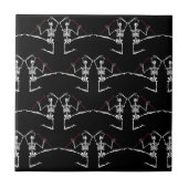 Dia de Los Muertos Day der toten trivet Fliese (Vorderseite)