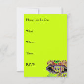 Dia de Los Muertos Day des toten Catrina lädt ein Einladung (Rückseite)