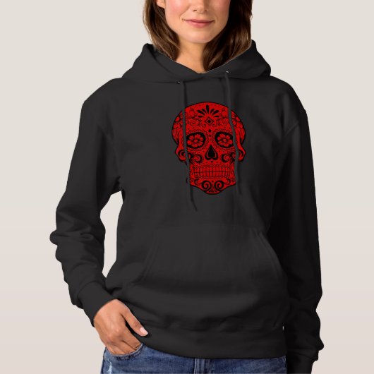 Dia De Los Muertos   Day Of Dead Halloween Hoodie (Vorderseite)