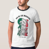 Dia de los Muertos, Day of The Dead Funny Skeleton T-Shirt (Vorderseite)