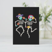 Dia De los Muertos Day of the Dead Karte (Stehend Vorderseite)