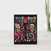 Dia de Los Muertos Day of the Dead Mexican Skeleto Karte (Vorderseite)
