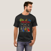 Dia de Los Muertos Day of the Dead Mexican Skeleto T-Shirt (Vorne ganz)