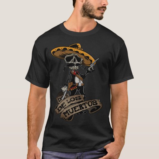 Dia De Los Muertos Day of the Dead Skeleton T-Shirt (Vorderseite)