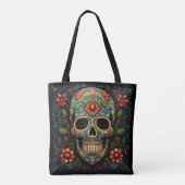 Dia de los Muertos Decorative Toscana Tasche (Rückseite)