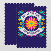 Dia De Los Muertos Einladung (Vorne/Hinten)