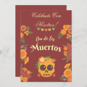 DIA DE LOS MUERTOS Einladung (Vorne/Hinten)