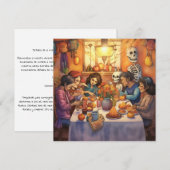 "Dia de los Muertos", Erinnerungen und Feste Einladung (Vorne/Hinten)