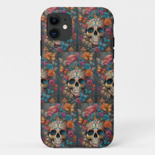 Dia de los Muertos: Farbenfrohe Zuckerkultur Case-Mate iPhone Hülle
