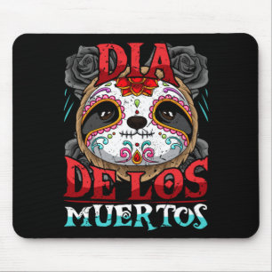 Dia De Los Muertos Faultier Zuckerschädel Calavera Mousepad
