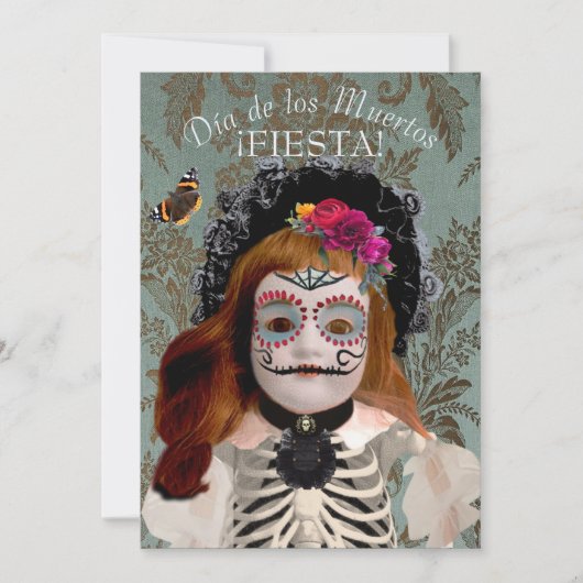 Día de los Muertos feiert Einladung (Vorderseite)