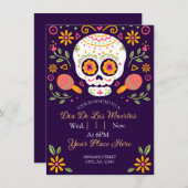 Dia De Los Muertos Feiertagskarte (Vorne/Hinten)