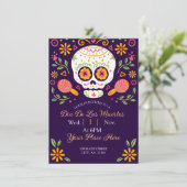 Dia De Los Muertos Feiertagskarte (Stehend Vorderseite)