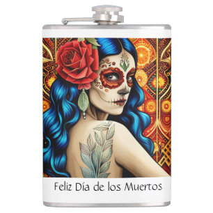 Día de los Muertos Flachmann