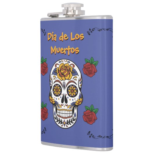 Dia de Los Muertos Flachmann (Links)
