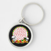 Dia De Los Muertos Foto Frame Schlüsselanhänger (Vorne)