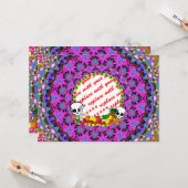 DIA DE LOS MUERTOS Foto Frame Template Karte (Vorderseite/Rückseite Beispiel)