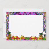 DIA DE LOS MUERTOS Foto Frame Template Karte (Rückseite)