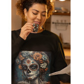 Dia de los muertos gemalt Gesicht Schnapsglas