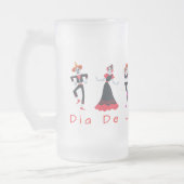 Dia De Los Muertos Gesangskelette Mattglas Bierglas (Links)