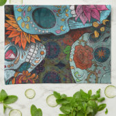 Dia De Los Muertos Geschirrtuch (Gefaltet)