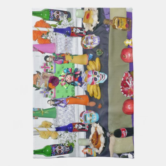 Dia de los Muertos Geschirrtuch (Vertikal)