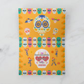 Dia De Los Muertos Grußkarte Dankeskarte (Innenseite)