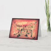 Dia De Los Muertos Grußkarte Karte (Vorderseite)