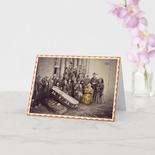 Dia De Los Muertos Grußkarte Karte (Orchidee)