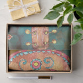 Dia De Los Muertos Guitar - Vibrant Celebration Seidenpapier (Geschenk)