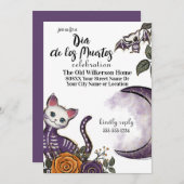 Dia de los Muertos Halloween-Party Einladung (Vorne/Hinten)