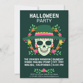 Dia de los Muertos Halloween-Party Einladung