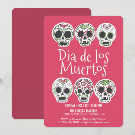 Dia de los Muertos Halloween-Party Einladung