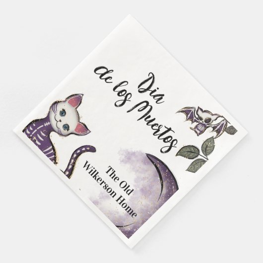 Dia de los Muertos Halloween-Party Serviette (Ecke)