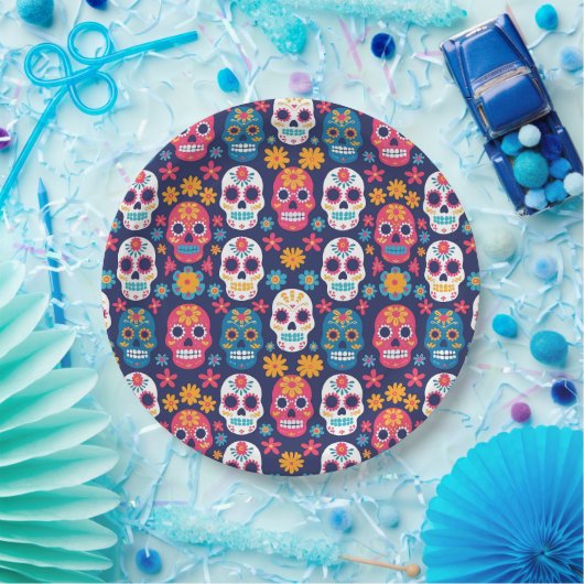 Dia de Los Muertos Halloween Pattern Paper Teller (Party)