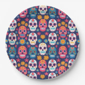Dia de Los Muertos Halloween Pattern Paper Teller (Vorderseite)