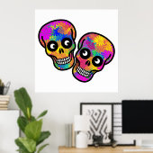 Dia De Los Muertos - Happy Couple Poster (Heimbüro)
