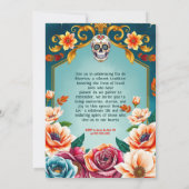 💀🎉Dia de los Muertos Heart & Soul Einladung (Rückseite)