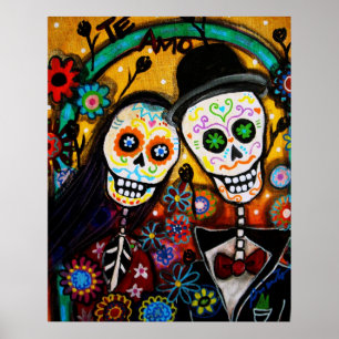 DIA DE LOS MUERTOS Hochzeit Poster