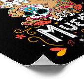 Dia De Los Muertos Hundeperformance Poster (Ecke)
