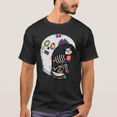 Dia de los Muertos in Mexiko oder Sugar Skull Cat  T-Shirt (Vorderseite)