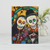 DIA DE LOS MUERTOS INVITATION EINLADUNG (Stehend Vorderseite)