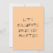 DIA DE LOS MUERTOS INVITATION EINLADUNG (Rückseite)