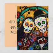 DIA DE LOS MUERTOS INVITATION EINLADUNG (Vorne/Hinten)