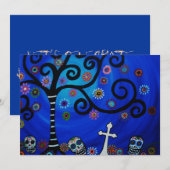 DIA DE LOS MUERTOS INVITATION EINLADUNG (Vorne/Hinten)