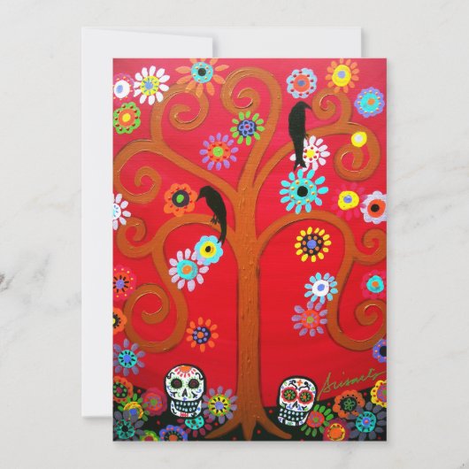 DIA DE LOS MUERTOS INVITATION EINLADUNG (Vorderseite)
