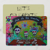 DIA DE LOS MUERTOS INVITATION EINLADUNG (Vorne/Hinten)